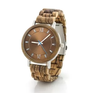 drewniany zegarek na prezent dla narzeczonego na urodziny