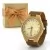pudełko prezentowe i drewniany zegarek na prezent dla niego na walentynki