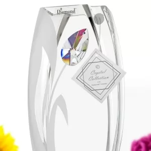 ekskluzywny wazon z kryształem Swarowskiego na prezent dla babci