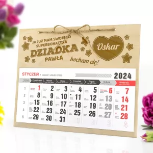 kalendarz 2024 z grawerem
