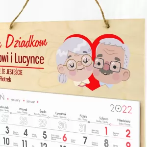 kalendarz na dzień babci i dziadka
