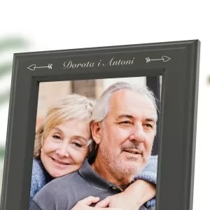 ramka na zdjęcia z grawerem personalizacji na prezent dla dziadków