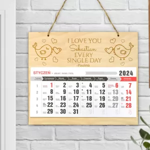 kalendarz 2024 z grawerem