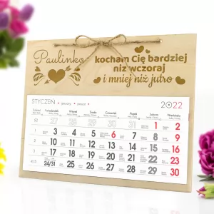 kalendarz na walentynki