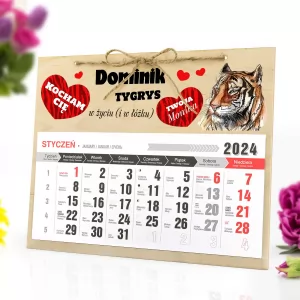 personalizowany kalendarz 2024