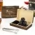 szkatułka drewniana z kamieniami do whisky na prezent dla wędkarza