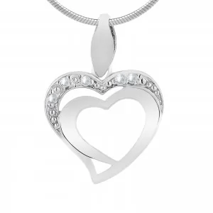 biżuteria srebrna, zawieszka w kształcie serca