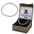 srebrna bransoletka męska w pudełku z personalizacją