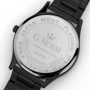 Zegarek G.Rossi czarny z możliwością grawerowania