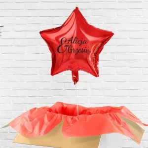 Poczta balonowa - balon niespodzianka z imieniem na prezent dla pary