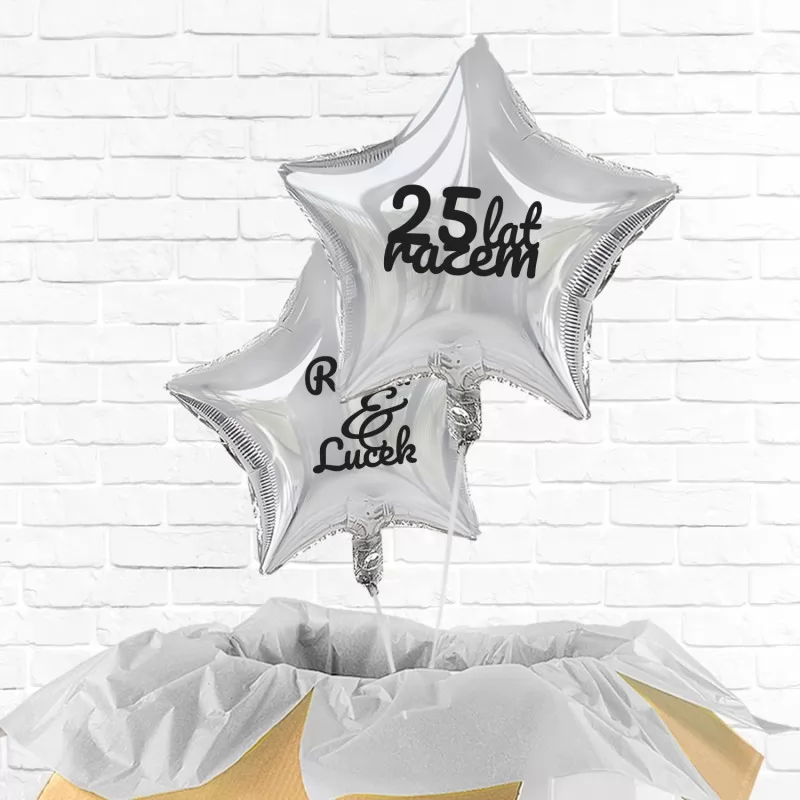 poczta balonowa na prezent na 25 rocznicę ślubu