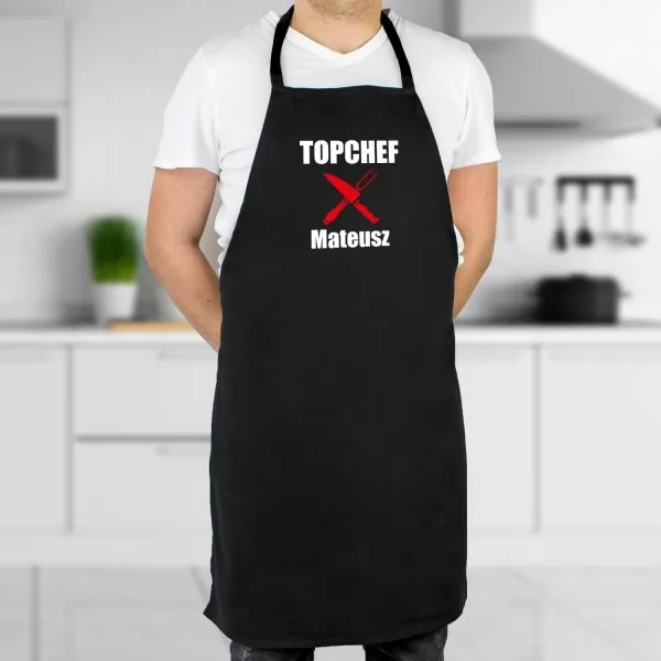 Fartuch kuchenny z nadrukiem imienia - TOPCHEF