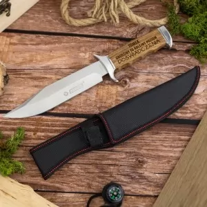 nóż kandar z grawerem imienia z pokrowcem z kordury