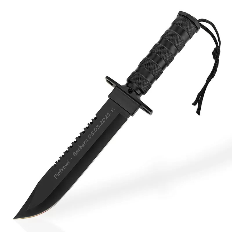 nóż wojskowy z personalizowanym grawerem