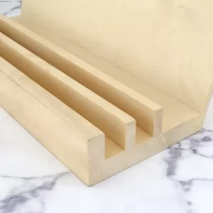 podpórka na książkę kucharską z drewna