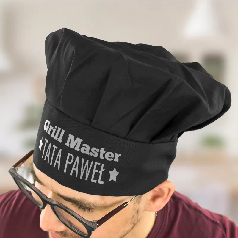 czapka z nadrukiem imienia grill master
