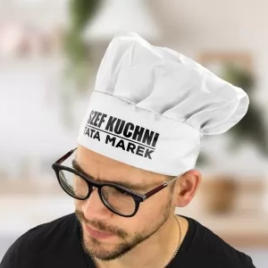 czapka kucharska z imieniem dla taty