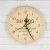 drewniany zegar z grawerunkiem dedykacji dla taty