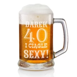 kufel do piwa z grawerem na 40 urodziny
