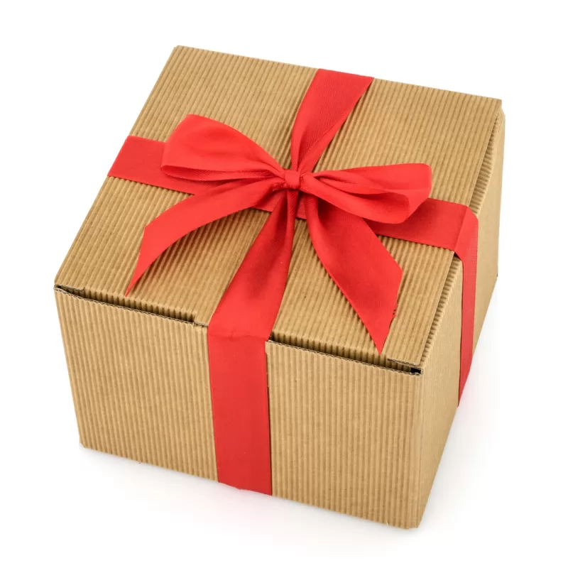 dekoracyjne pudełko prezentowe z kokardą