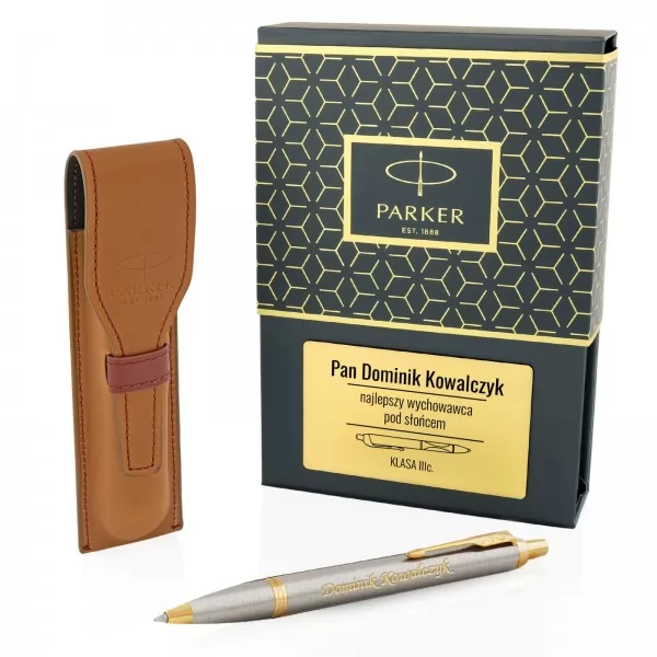 Długopis Parker z grawerem i etui - Najlepszy wychowawca