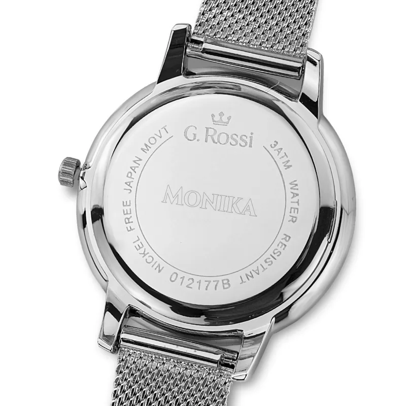 zegarek srebrny z bransoletą