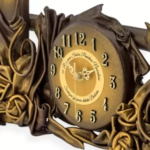 zegar z dedykacją na złote gody 