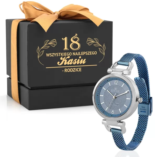 Zegarek damski G. Rossi na 18 urodziny - Blue Lady