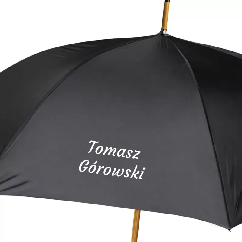 parasol z personalizowanym nadrukiem dla niego