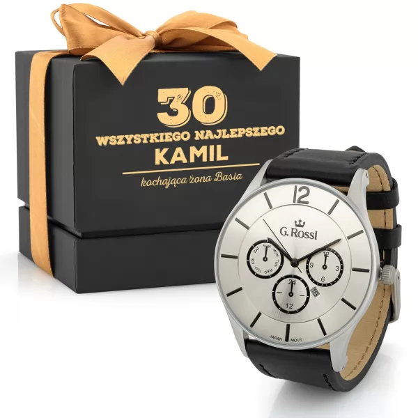 Zegarek G. Rossi 7028A-3A1 na 30 urodziny dla męża - 30!