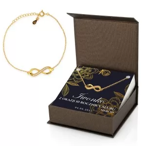 bransoletka w eleganckim pudełku z personalizacją dla niej na prezent
