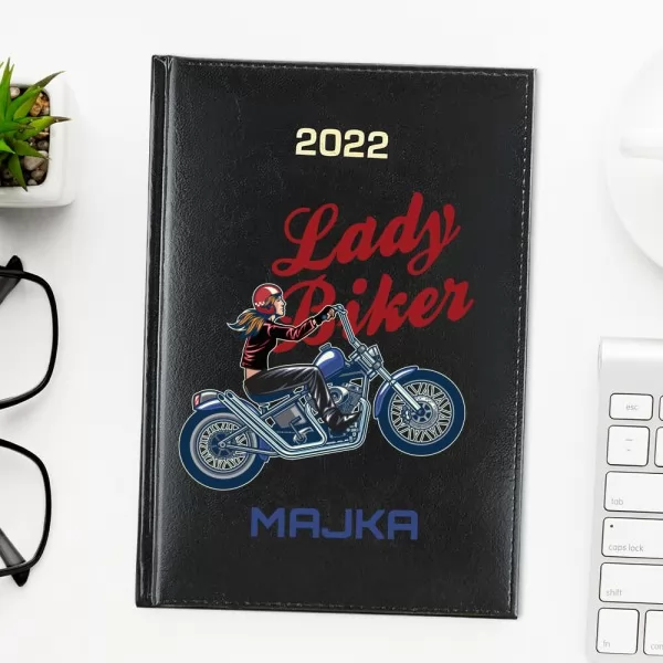 Kalendarz na 2023 z nadrukiem dla niej - Lady Biker