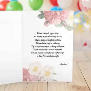 spersonalizowana kartka z życzeniami na urodziny