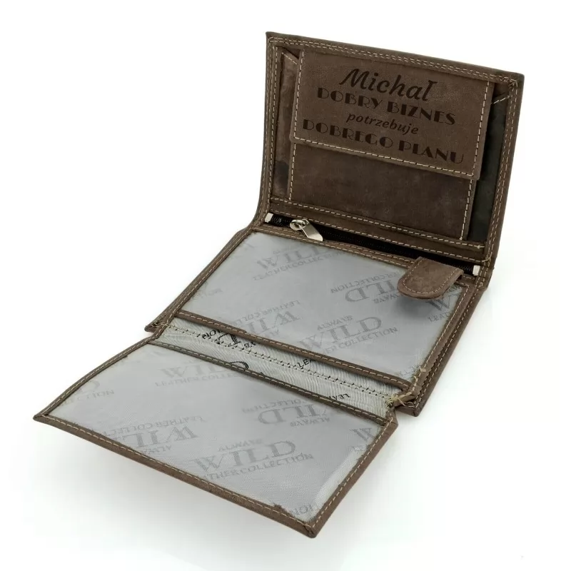 personalizowany portfel z grawerem imienia
