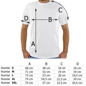 tabela rozmiarów koszulek