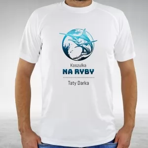 koszulka z personalizacją dla taty na ryby
