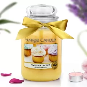 yankee candle świeca zapachowa w słoiku vanilla cupcake