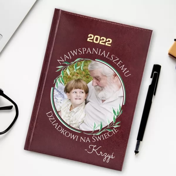 Kalendarz na 2023 z nadrukiem zdjęcia dla dziadka - Najwspanialszy