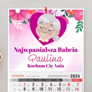 kalendarz dla babci
