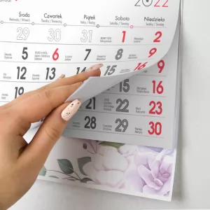 kalendarz 2021 ścienny z nadrukiem