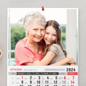 kalendarz ze zdjęciem dla babci