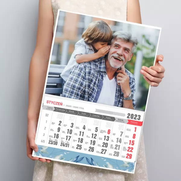 Kalendarz ścienny 2023 ze zdjęciem dla dziadka - Sekret