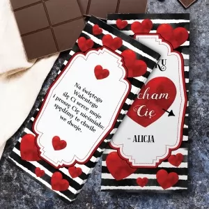 personalizowana czekolada na walentynki