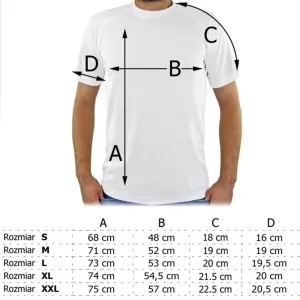 koszulka męska termoaktywna tabela rozmiarów
