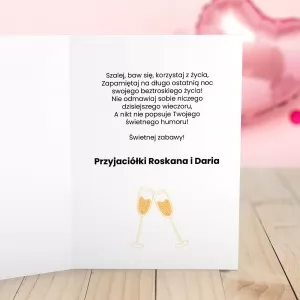 personalizowana kartka z życzeniami dla przyjaciółki