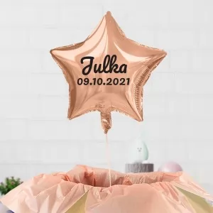 balon z helem na urodziny dla dziewczynki