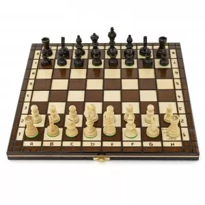 szachy drewniane z grawerem na prezent