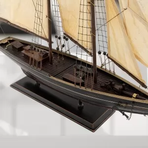drewniany model statku rybackiego