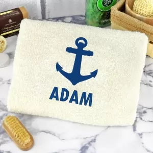 ręcznik z haftem dla żeglarza