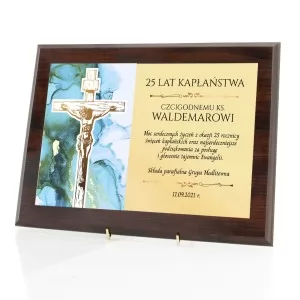 certyfikat na 25 rocznicę święceń kapłańskich